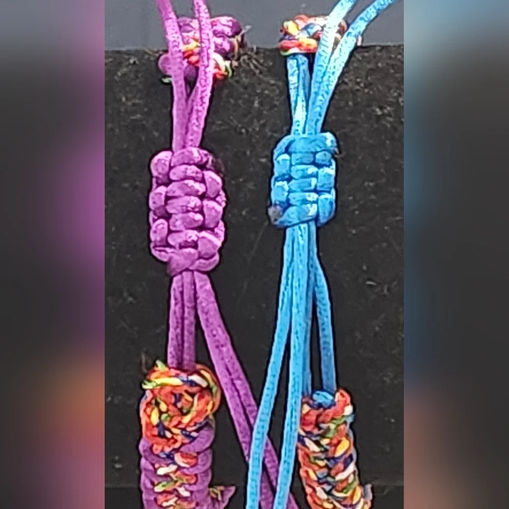 Vibrant Multicolor Kids Braided Friendship Bracelets - Picture 2 of 2